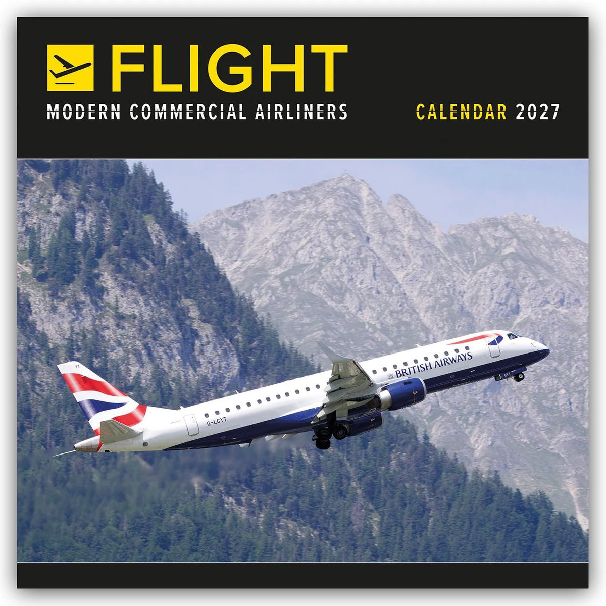 Wandkalender: Flight – Modern Commercial Airliners – Passagierflugzeuge 2027 – Wand-Kalender
