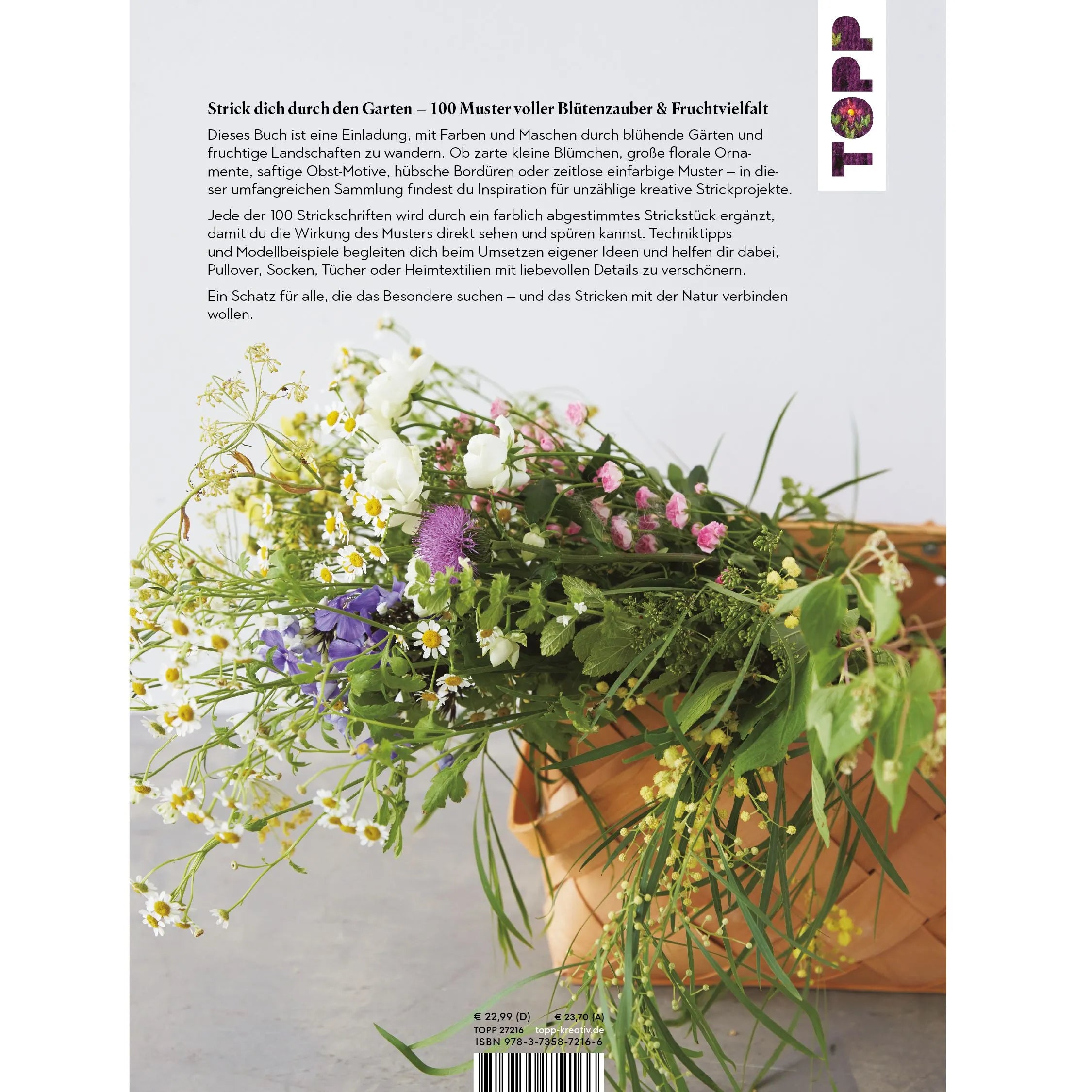 Detailansicht: Floral Stricken. Die Mustersammlung (Taschenbuch)