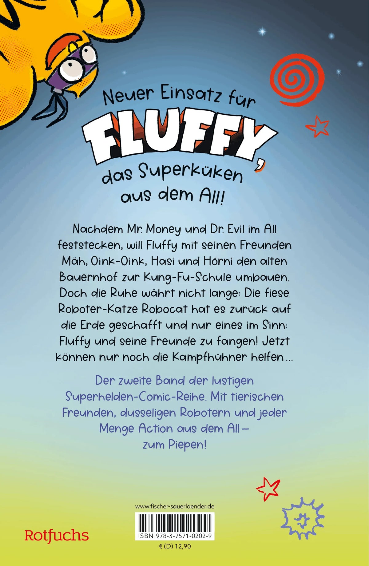 Rückseite: Fluffy und Robocat (Hardcover)