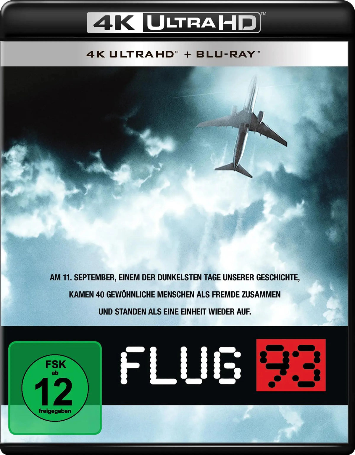 4K UHD Blu-ray-Cover: Flug 93. Regie: Paul Greengrass