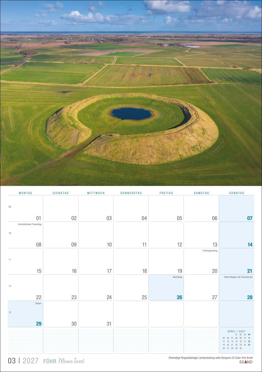 Föhr …meine Insel Kalender 2027 – Ansicht