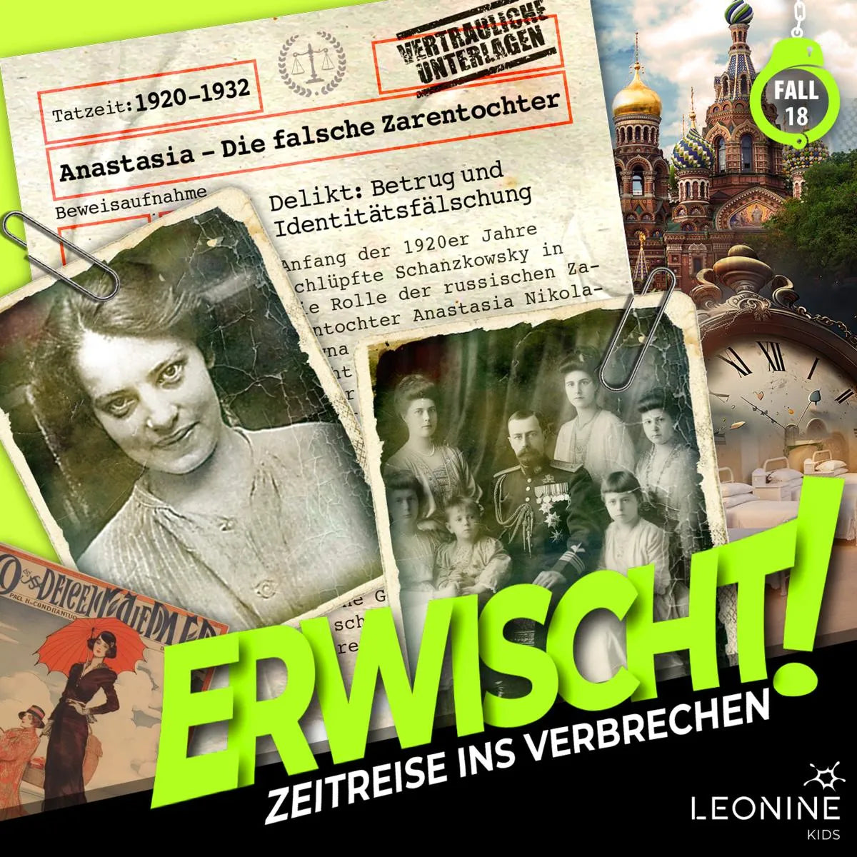 Cover: Folge 18: Anastasia - Die falsche Zarentochter (Hörbuch Download) von Wolfgang Adenberg