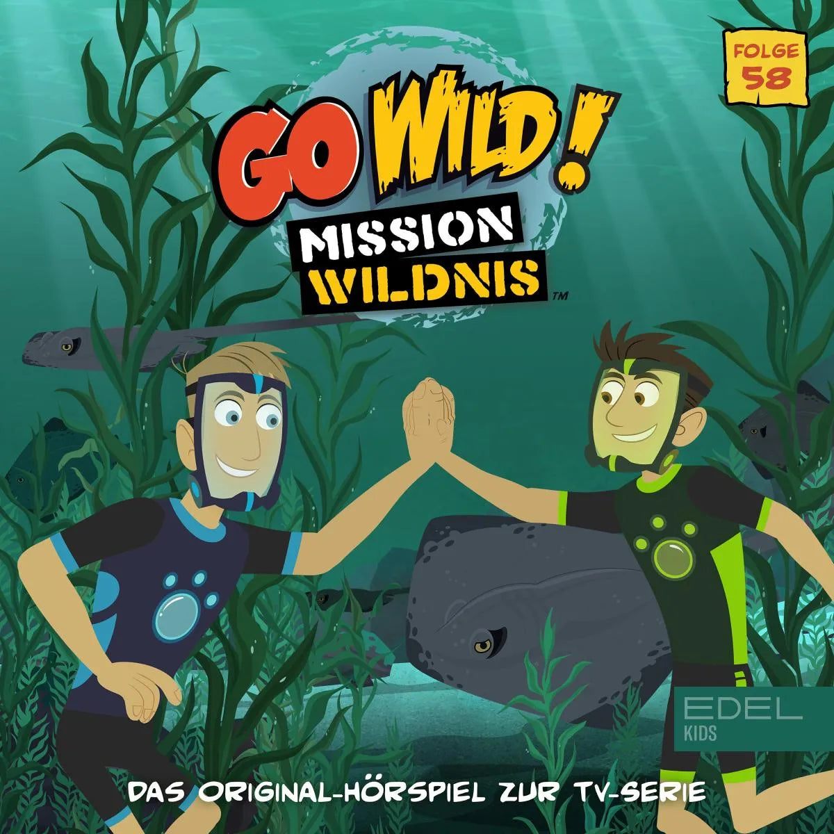 Cover: Folge 58: Der verschwundene Stechrochen / Giftfrosch-Disko im Regenwald (Hörbuch Download) von Angela Strunck