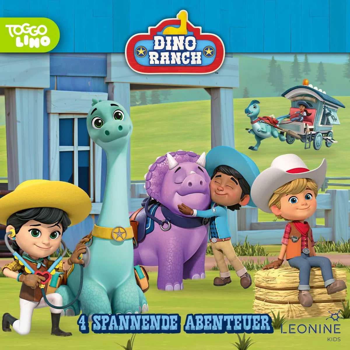 Cover: Folgen 25-28: Lauter kranke Dinos (Hörbuch Download) von Dino Ranch Hörspiel