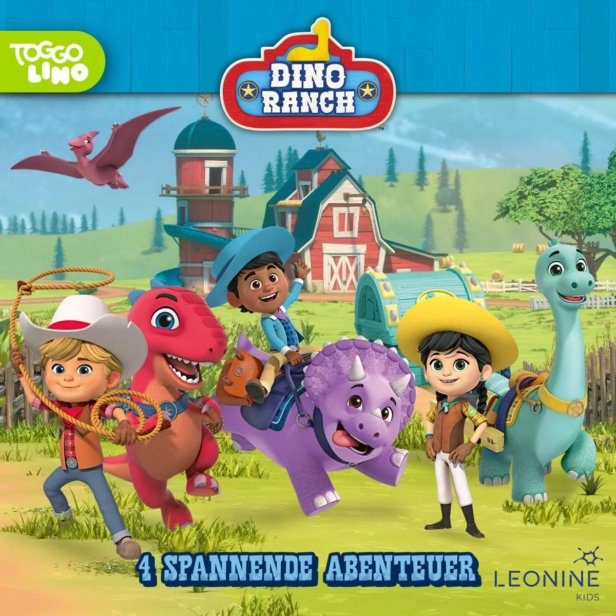 Cover: Folgen 29-32: Der Schatz der Ranch (Hörbuch Download) von Dino Ranch Hörspiel