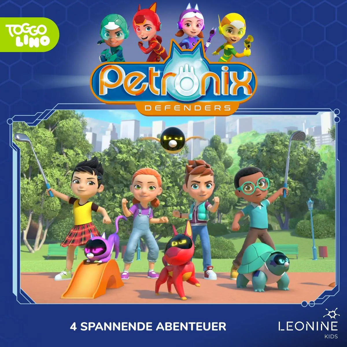 Cover: Folgen 37-40: Die schnelle Geparden-Rettung (Hörbuch Download) von Petronix Defenders