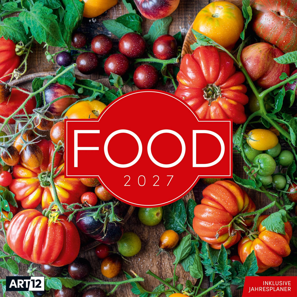 Wandkalender: Food Kalender 2027 - 30x30 - Art12