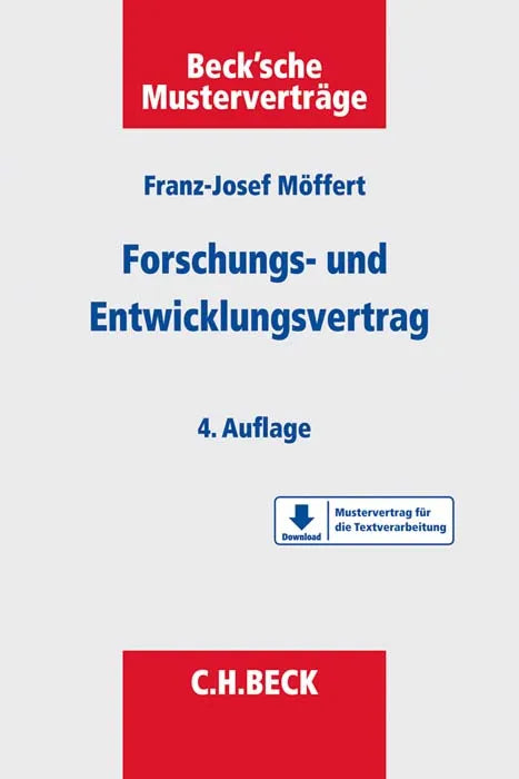 Buchcover von 'Forschungs- und Entwicklungsvertrag' - Taschenbuch von Franz-Josef Möffert