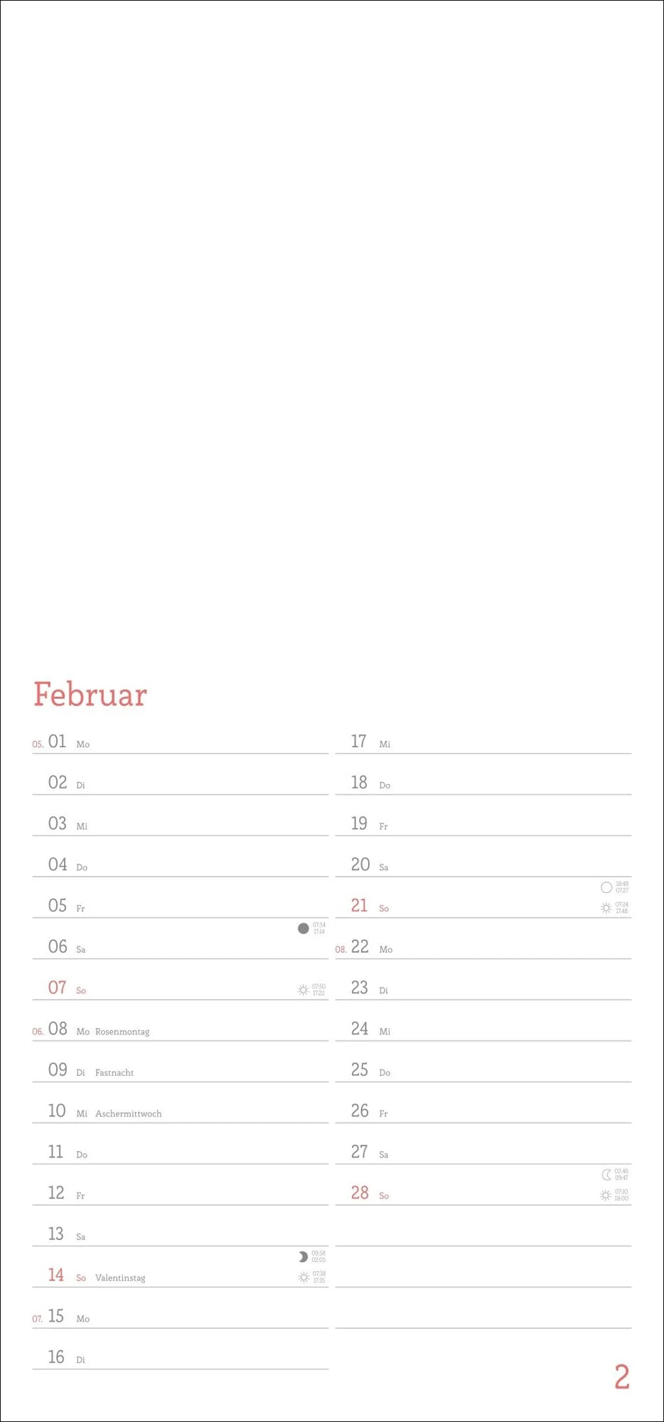Fotokalender zum Selbstgestalten 2027 – Ansicht