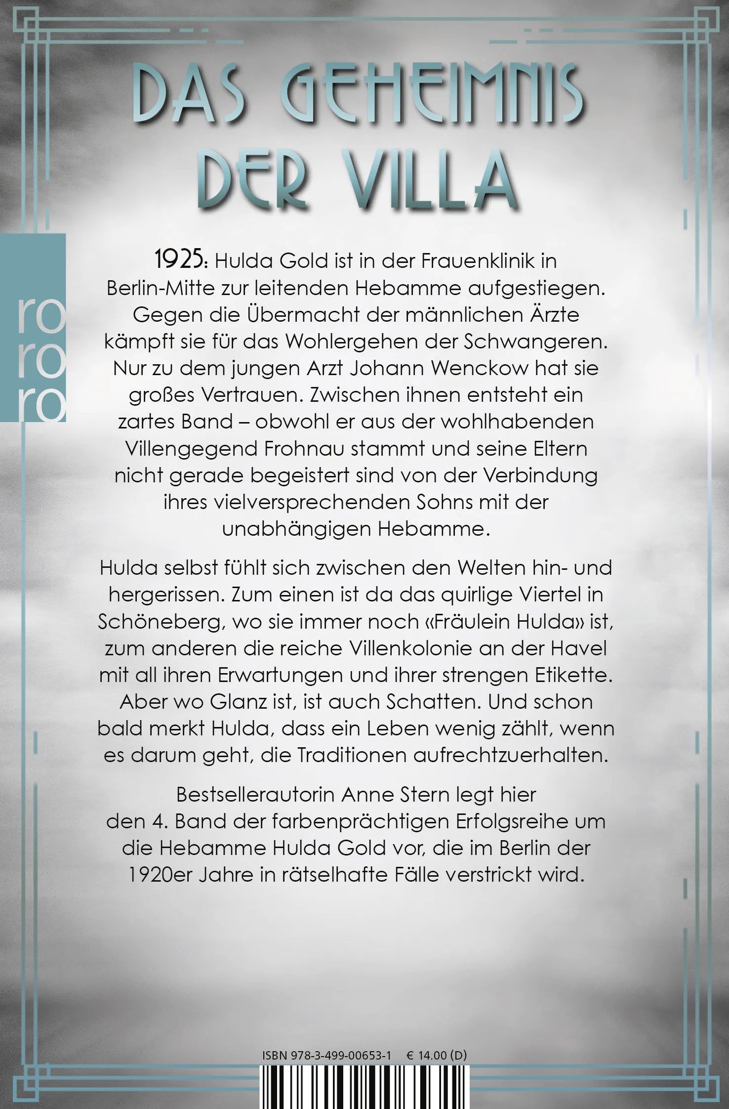 Buchrückseite von 'Fräulein Gold: Die Stunde der Frauen' mit Klappentext - Taschenbuch