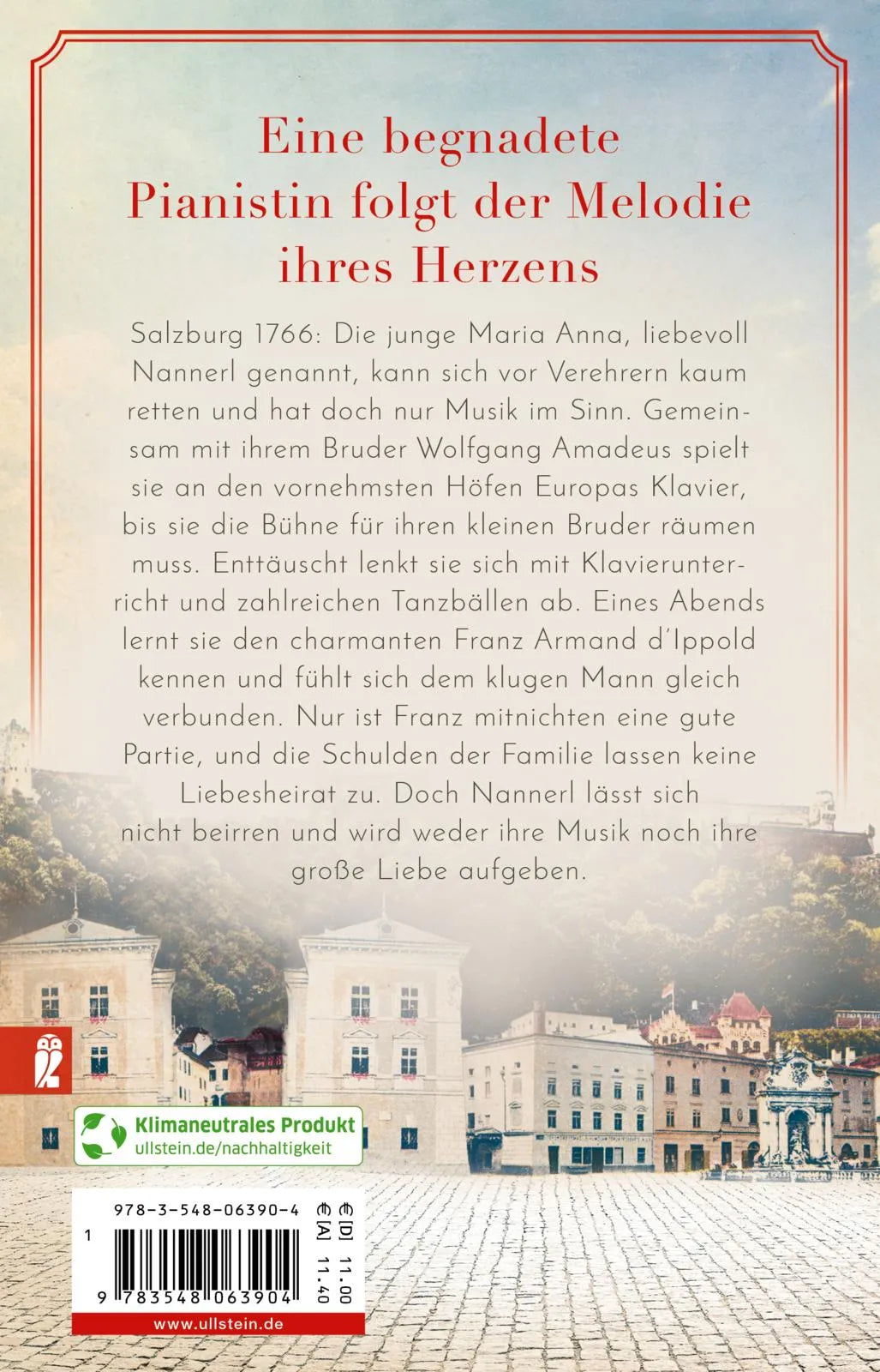 Rückseite: Fräulein Mozart und der Klang der Liebe (Taschenbuch)