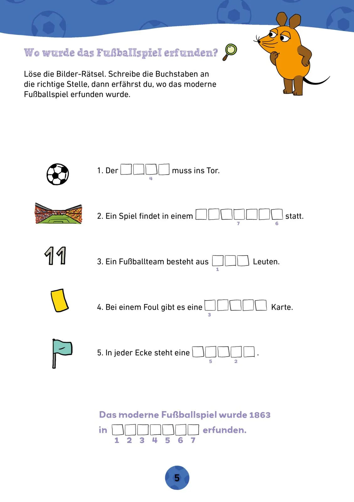 Christine Mildner - Frag doch mal ... die Maus: Der Fußball-Rätselblock mit der Maus