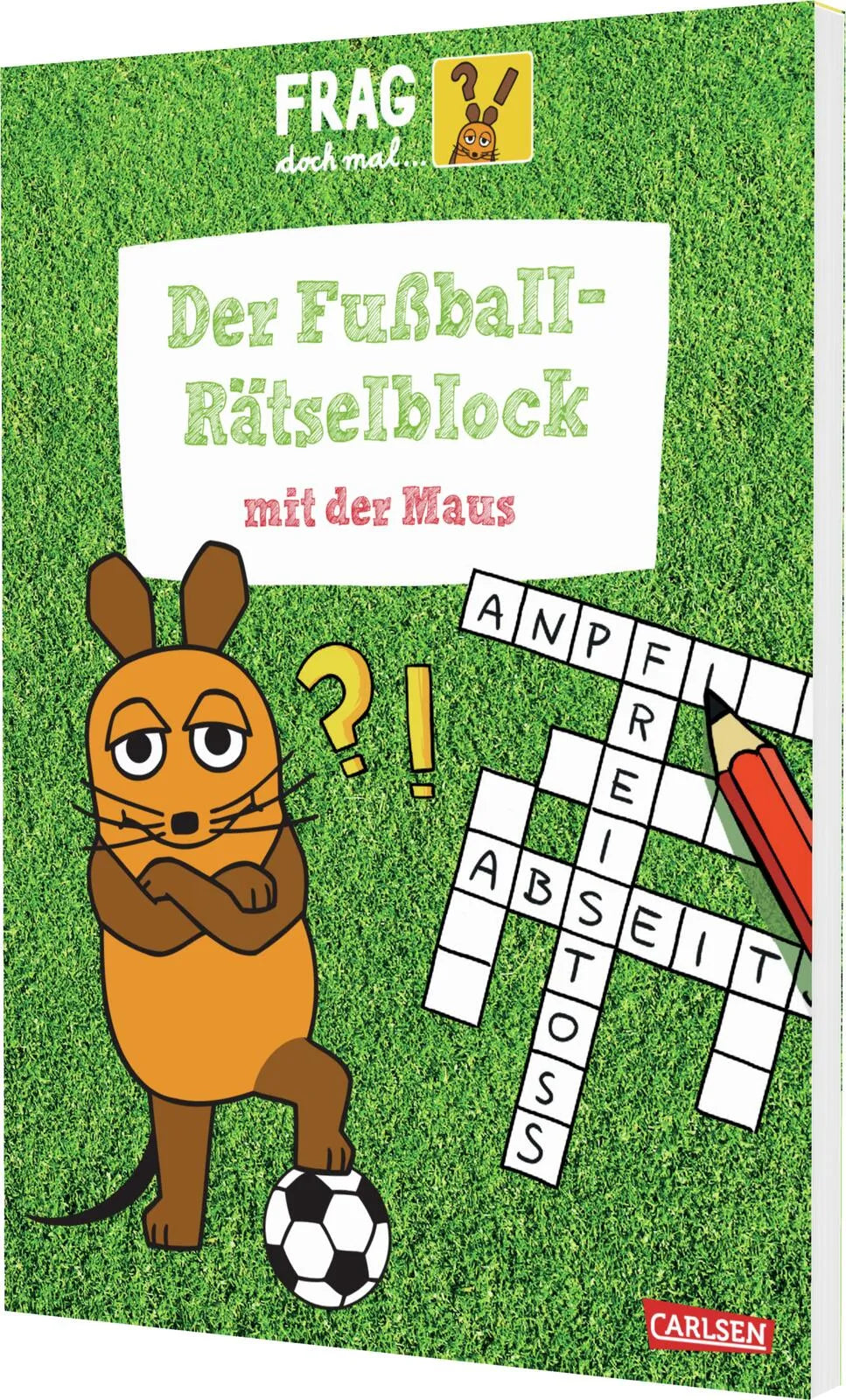 Buchcover von 'Frag doch mal ... die Maus: Der Fußball-Rätselblock mit der Maus' - Taschenbuch von Christine Mildner