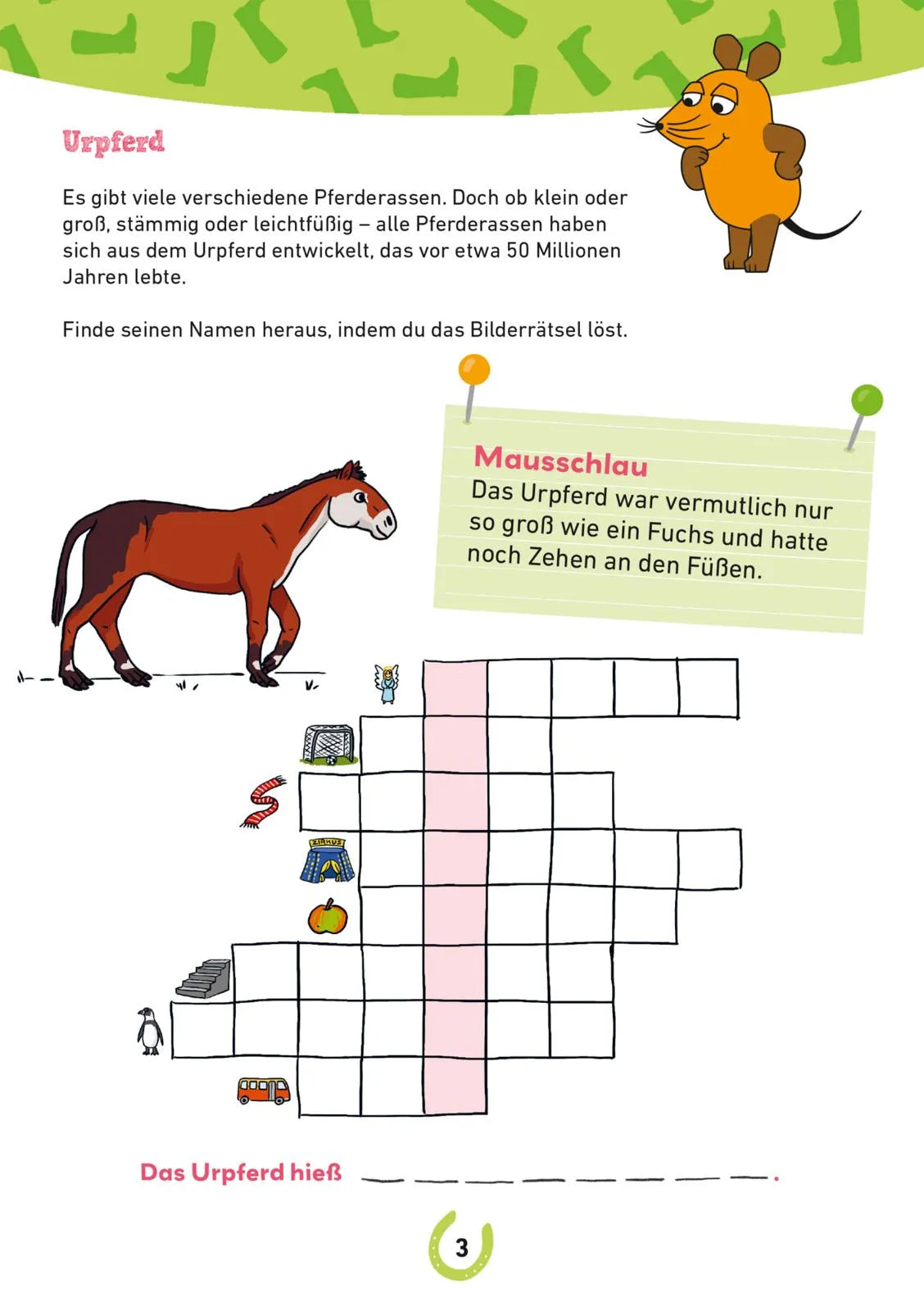 Produktansicht: Frag doch mal ... die Maus: Mein Rätselblock mit der Maus – Pferde und Ponys (Taschenbuch)
