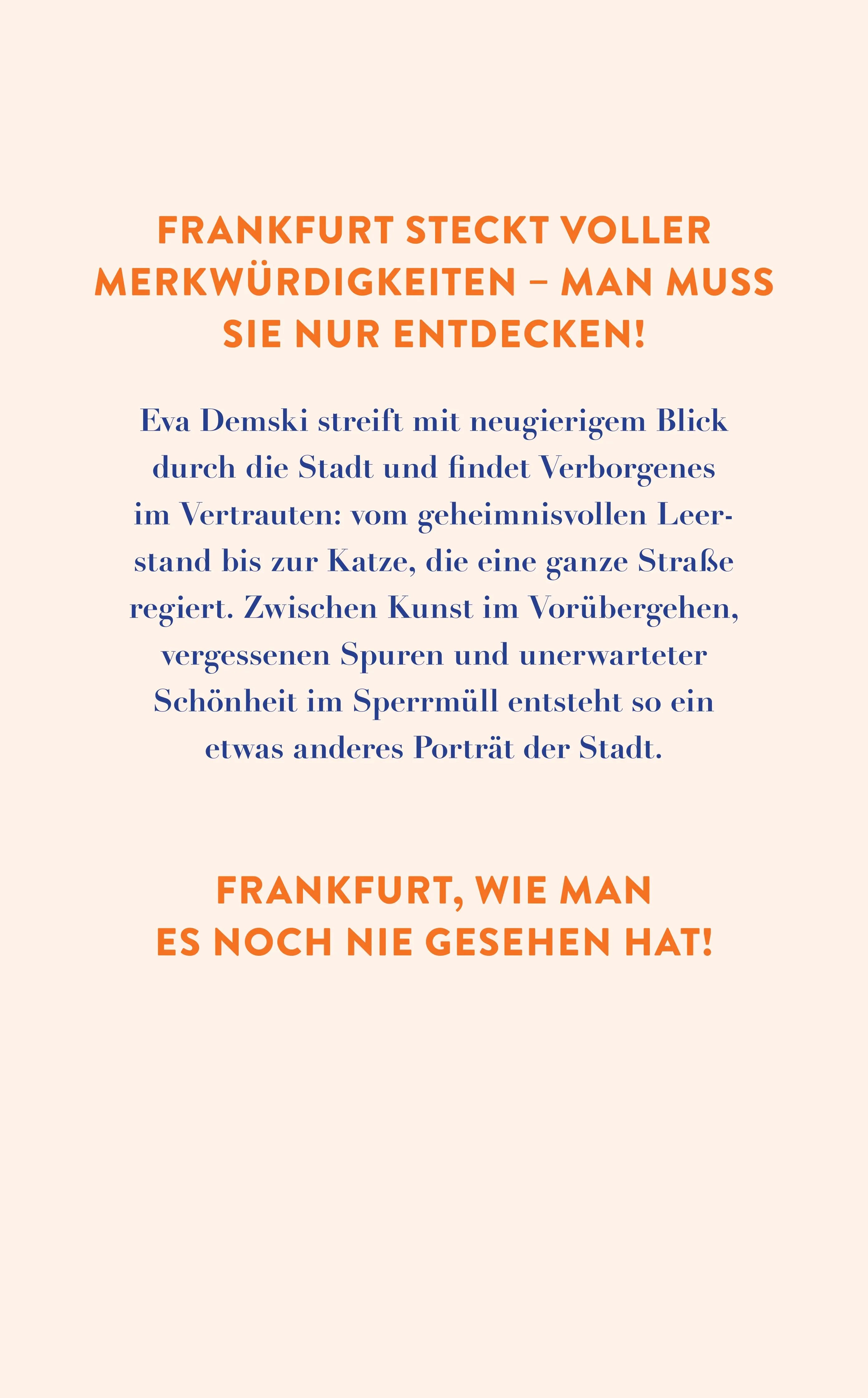 Rückseite: Frankfurt auf den zweiten Blick (Taschenbuch)