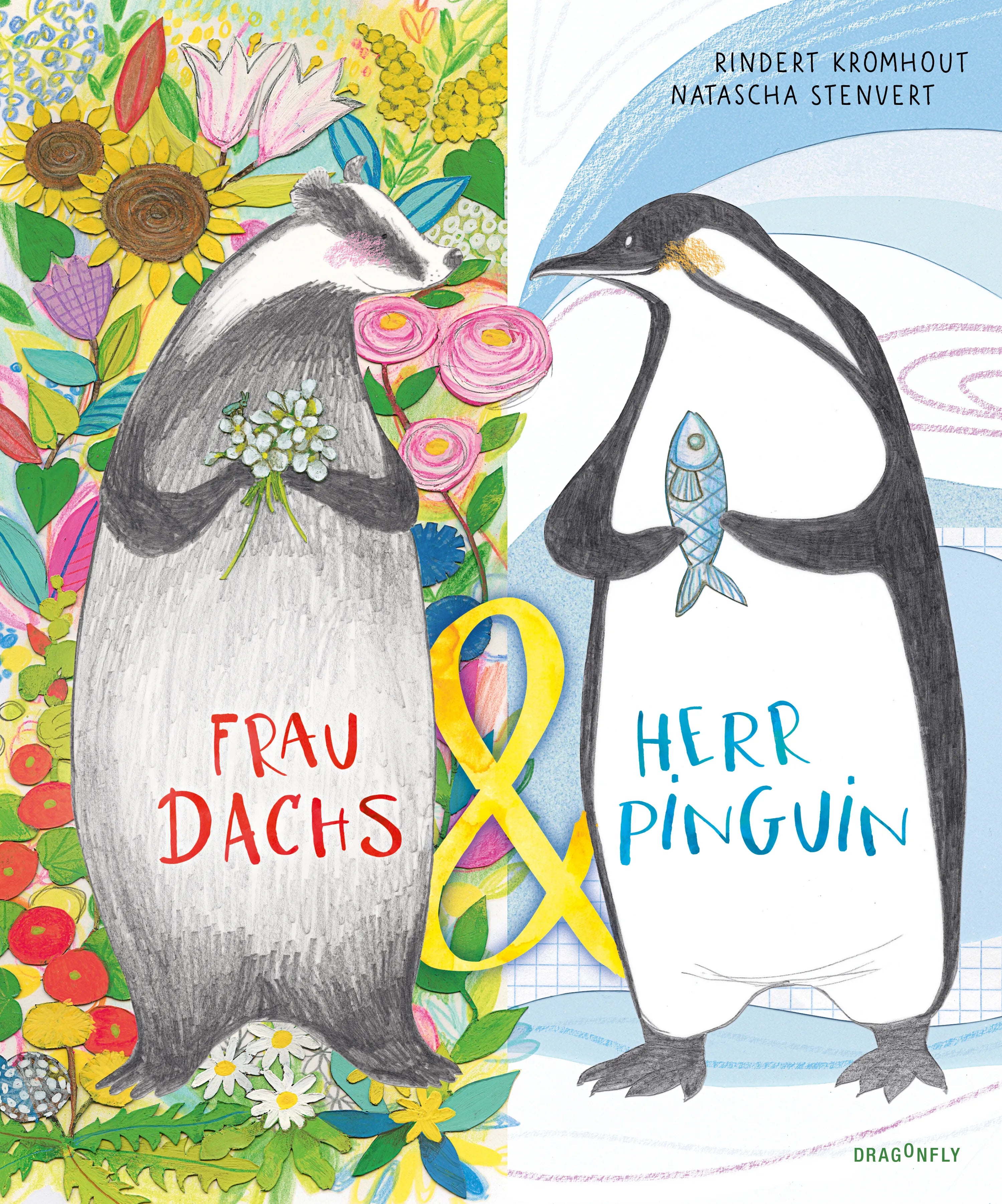 Cover: Frau Dachs & Herr Pinguin (Hardcover) von Rindert Kromhout