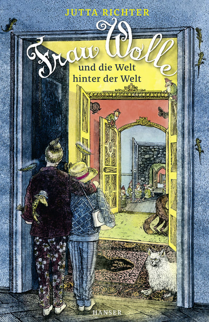 Buchcover von 'Frau Wolle und die Welt hinter der Welt' - Gebundene Ausgabe von Jutta Richter