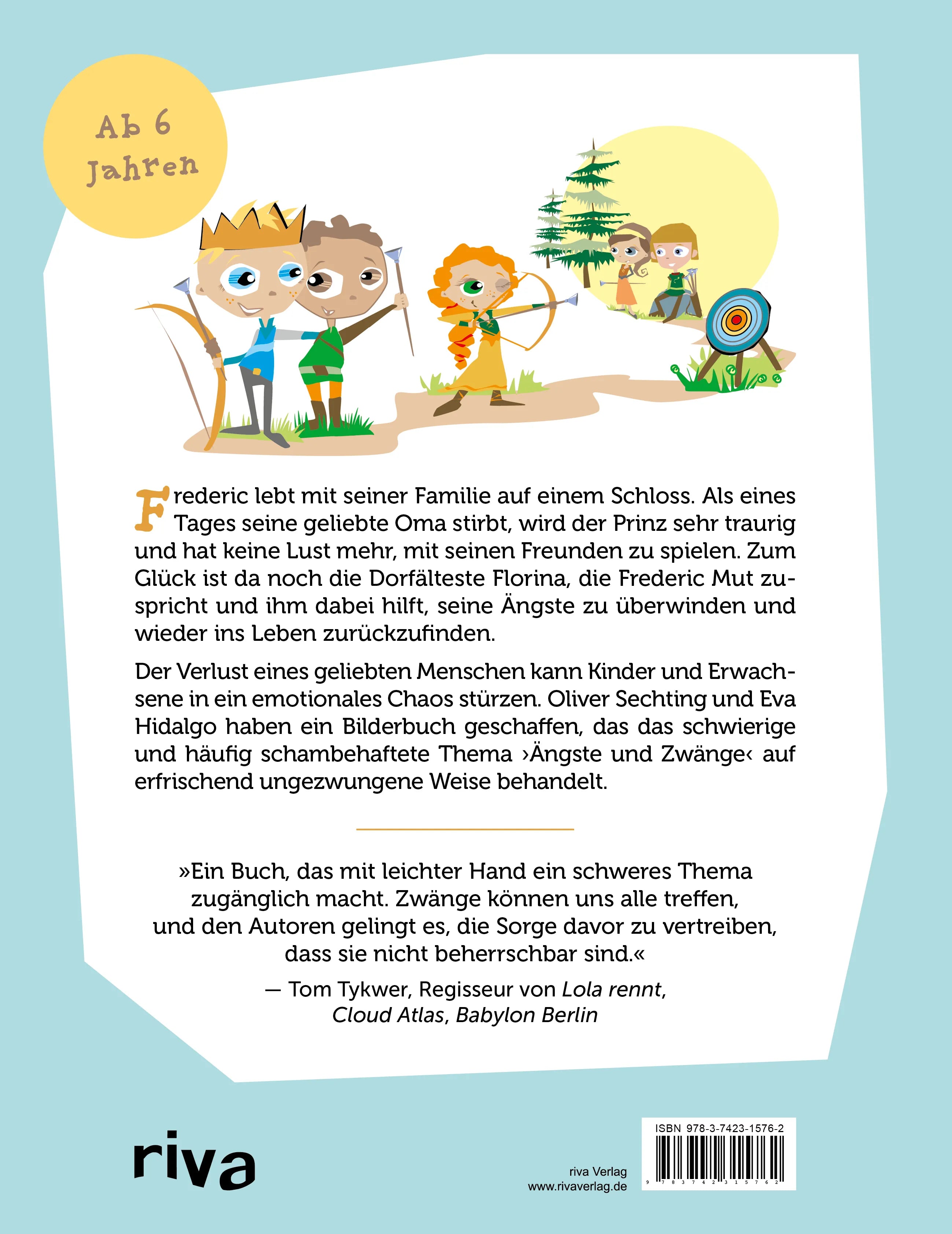 Buchrückseite von 'Frederic, der Zahlenprinz' mit Klappentext - Gebundene Ausgabe