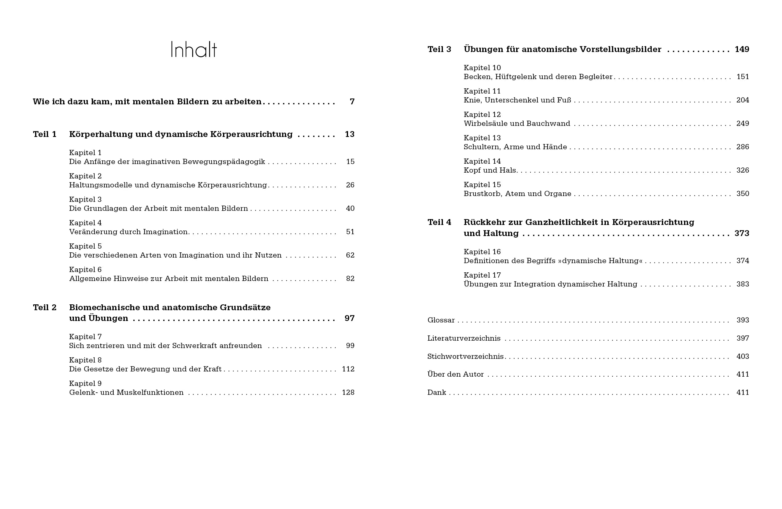 Innenansicht von 'Frei bewegen' - Taschenbuch