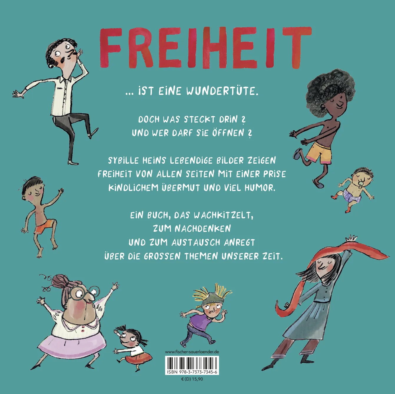 Buchrückseite von 'Freiheit' mit Klappentext - Gebundene Ausgabe