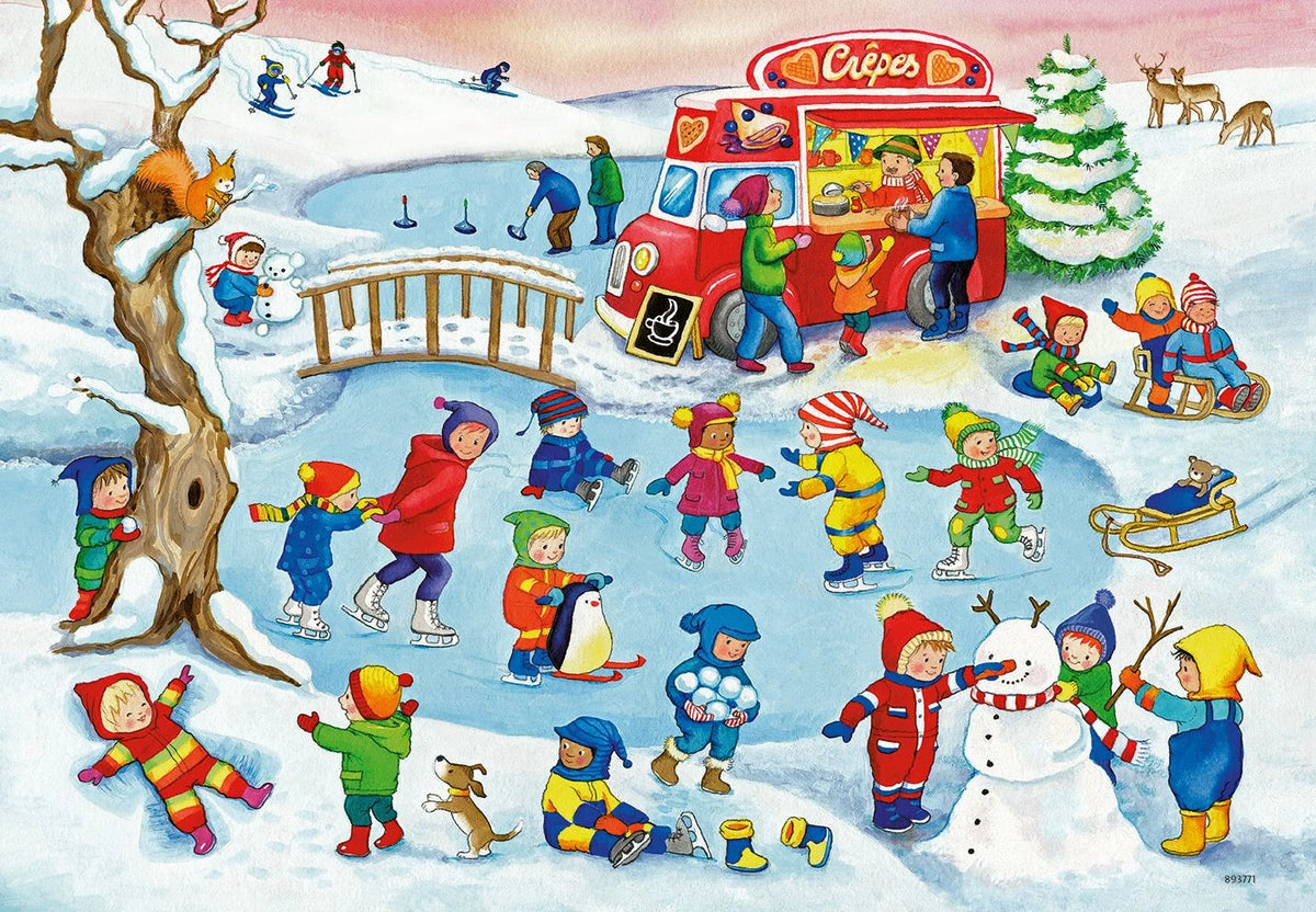 Kinderpuzzle 2x24 Teile - Freizeit am See – Ansicht
