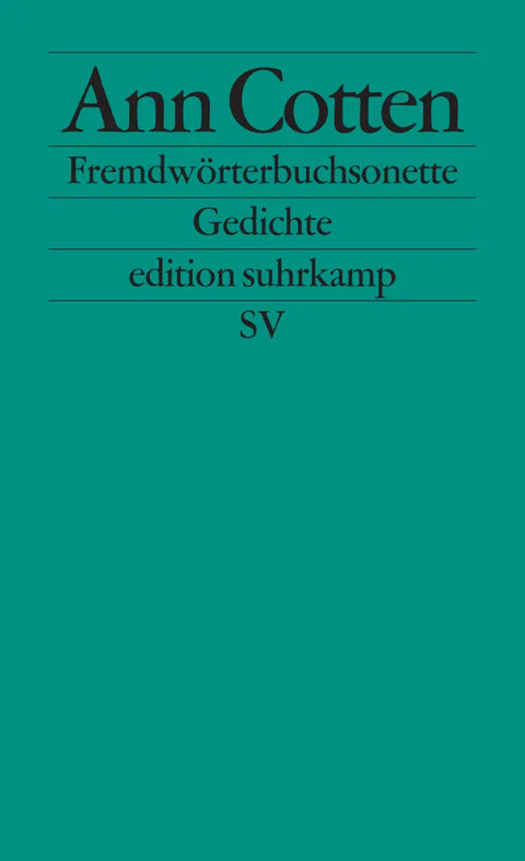 Fremdwörterbuchsonette