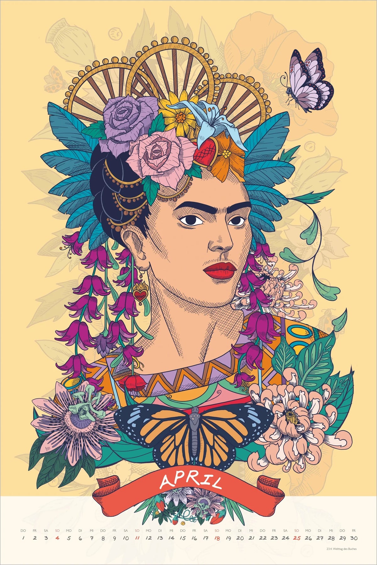 Frida Kahlo Wandkalender 2027 – Ansicht
