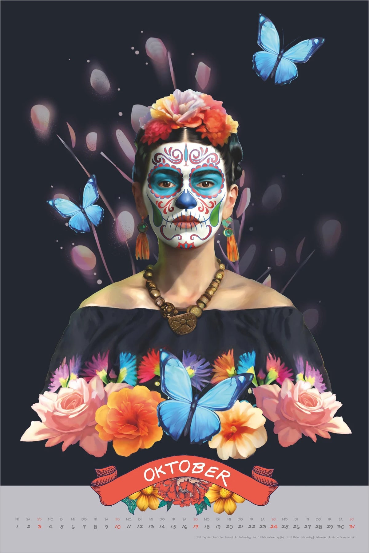 Frida Kahlo Wandkalender 2027 – Ansicht