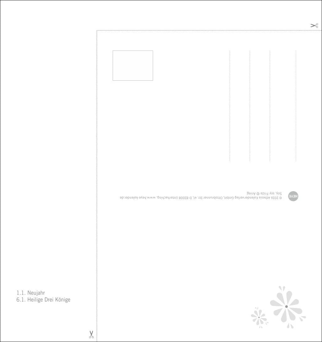 Frida Postkartenkalender 2027 – Ansicht
