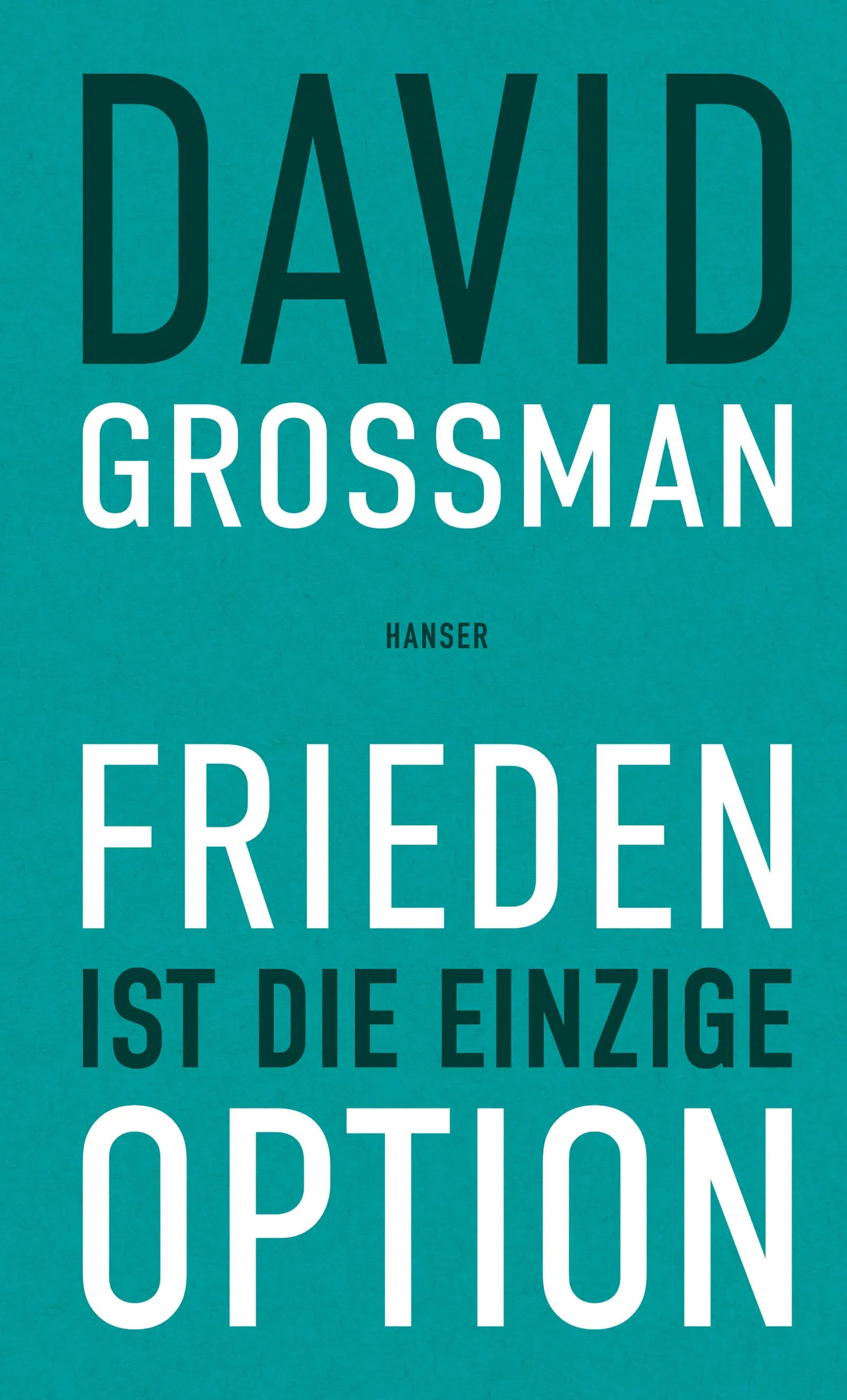 Buchcover von 'Frieden ist die einzige Option' - Gebundene Ausgabe von David Grossman