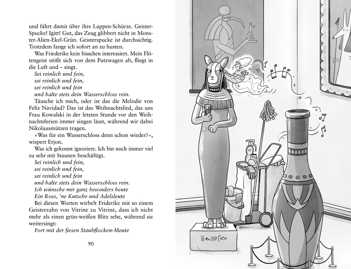 Detailansicht: Friederike von Flötenschreck – Ein Geist spuckt große Töne (Hardcover)