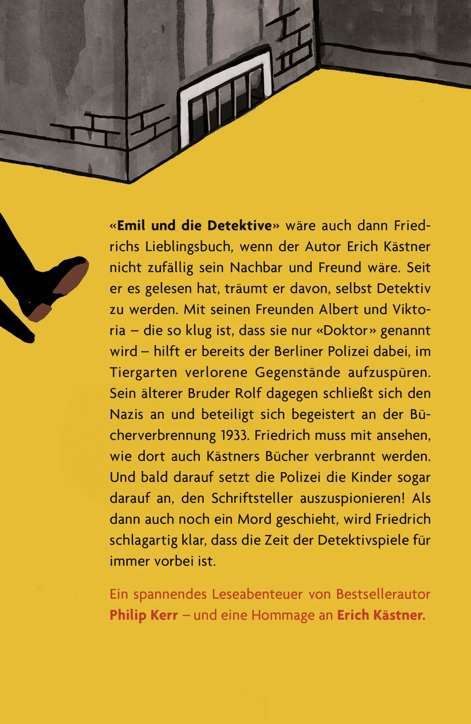 Buchrückseite von 'Friedrich der Große Detektiv' mit Klappentext - Gebundene Ausgabe