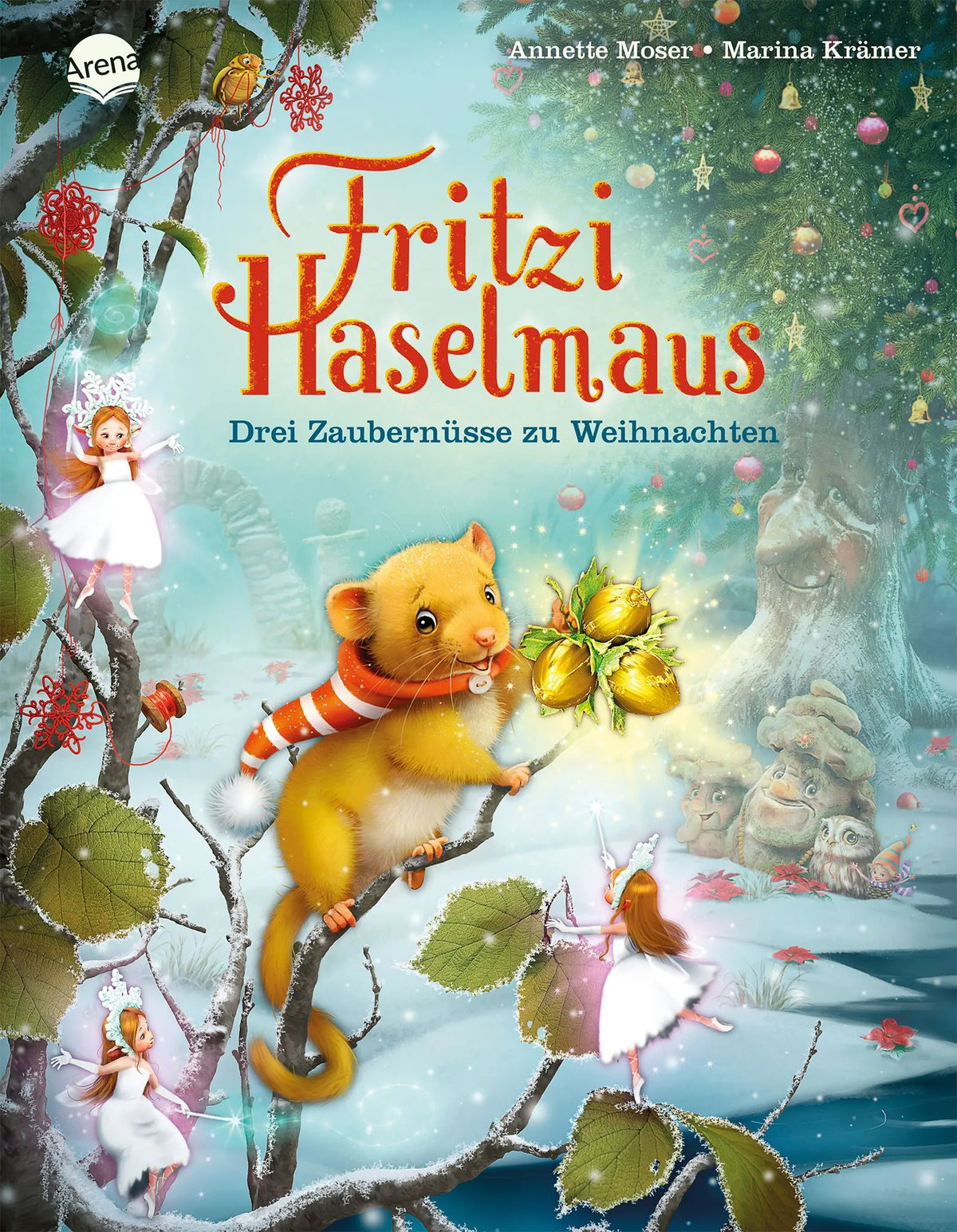 Cover: Fritzi Haselmaus. Drei Zaubernüsse zu Weihnachten (Hardcover) von Annette Moser