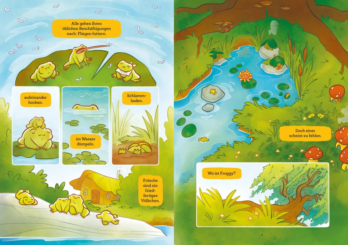 Detailansicht: Froggy 1: Ein Teich voller Freunde! (Hardcover)