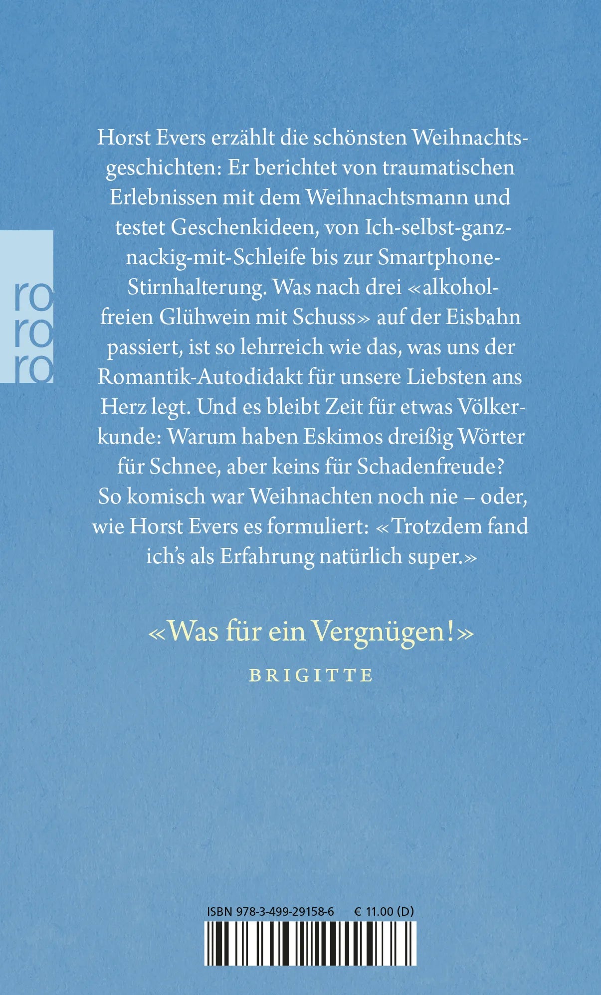 Buchrückseite von 'Früher war mehr Weihnachten' mit Klappentext - Gebundene Ausgabe