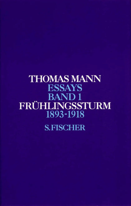 Buchcover von 'Frühlingssturm 1' - Gebundene Ausgabe von Thomas Mann