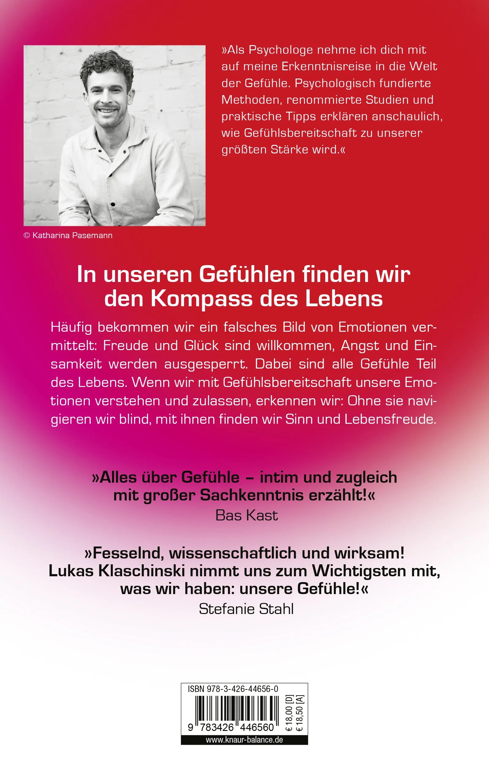 Buchrückseite von 'Fühl dich ganz' mit Klappentext - Paperback