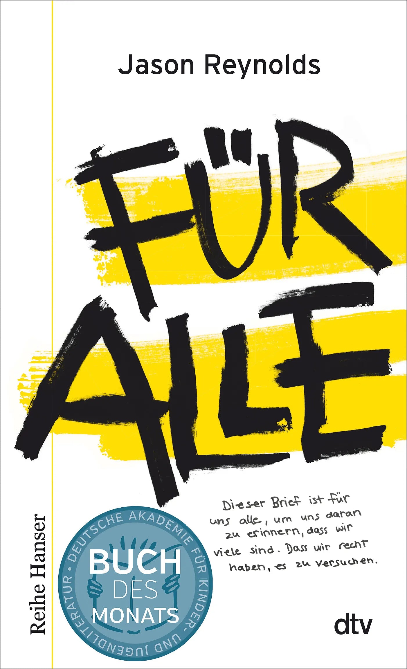 Buchcover von 'Für alle' - Gebundene Ausgabe von Jason Reynolds