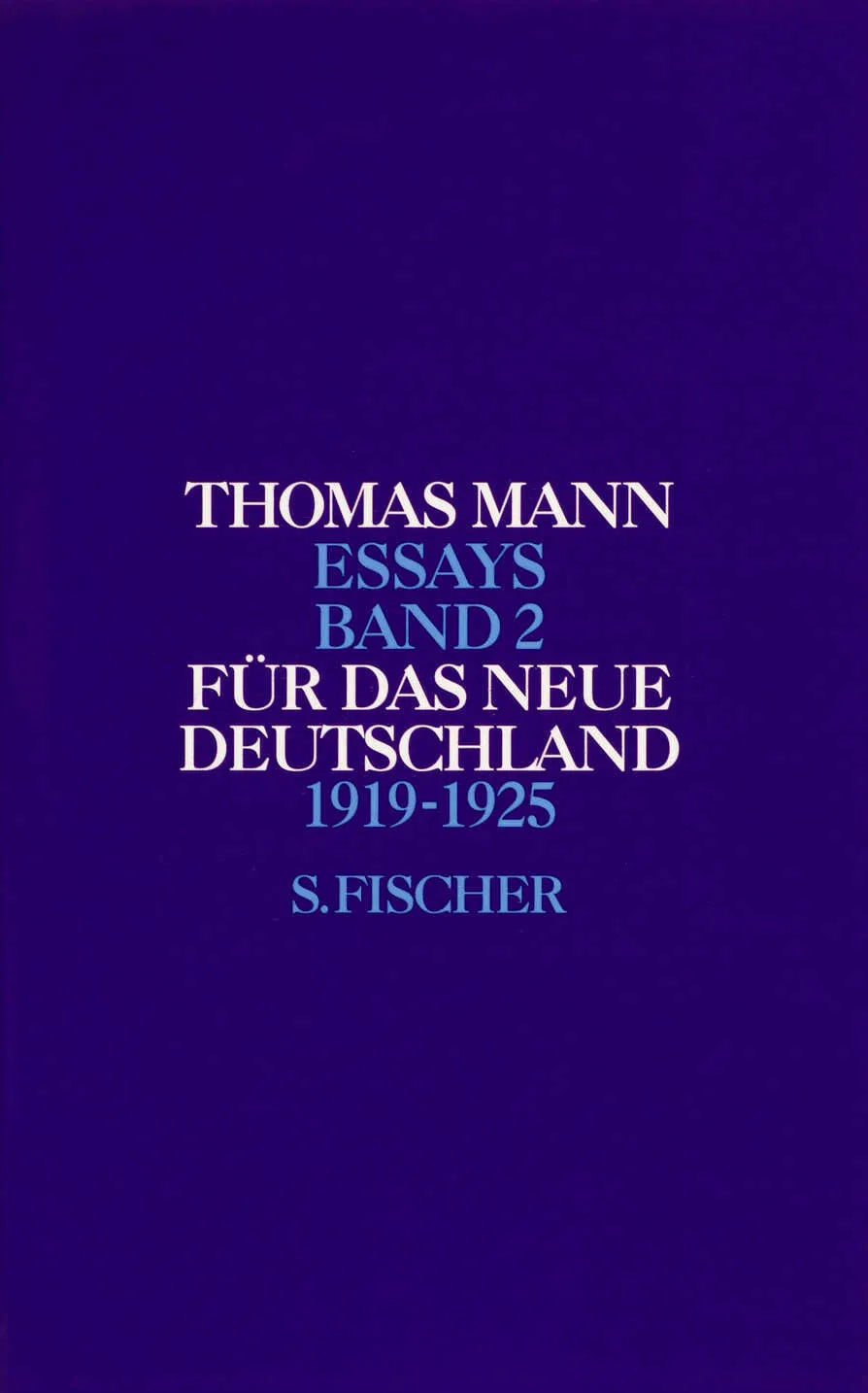 Buchcover von 'Für das neue Deutschland' - Gebundene Ausgabe von Thomas Mann