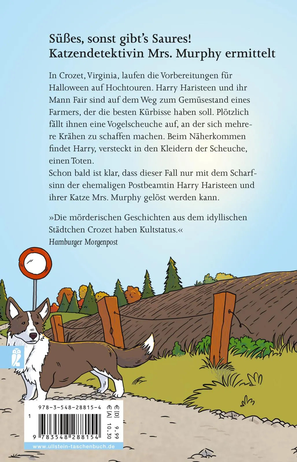 Buchrückseite von 'Für eine Handvoll Mäuse' mit Klappentext - Taschenbuch