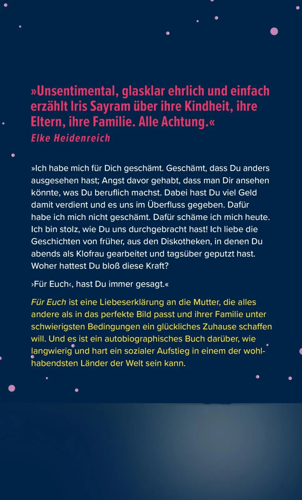 Rückseite: Für euch (Hardcover)
