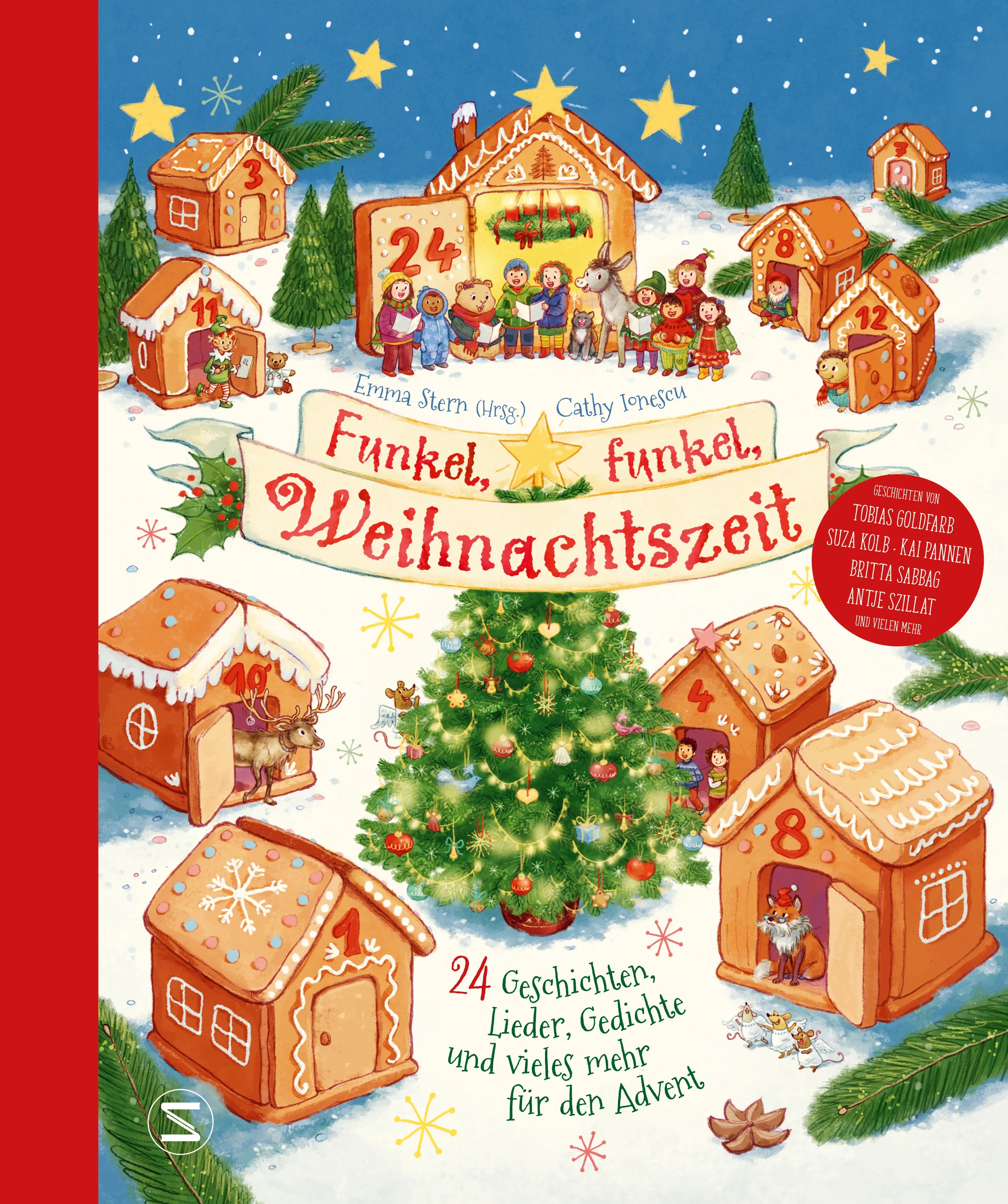 Buchcover von 'Funkel, funkel, Weihnachtszeit. 24 Geschichten, Lieder, Gedichte und vieles mehr für den Advent' - Gebundene Ausgabe von Britta Sabbag
