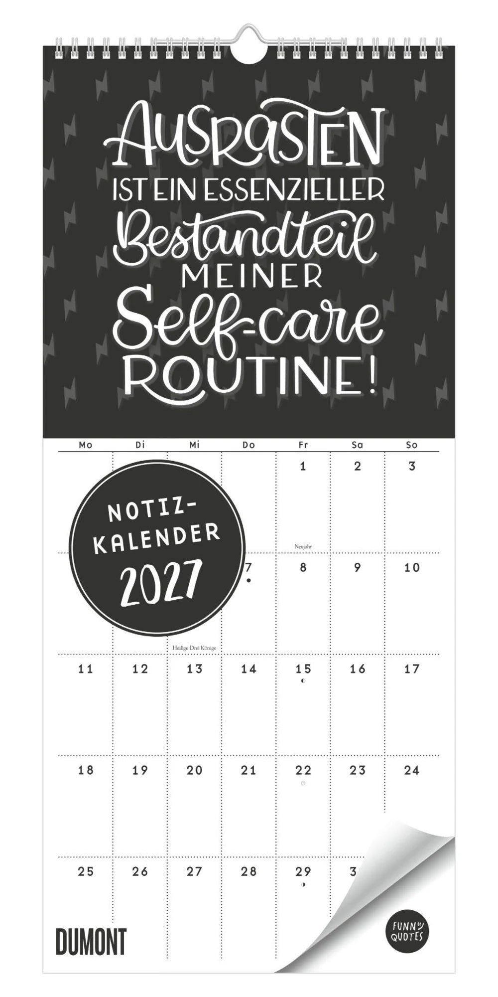 Familienplaner: Funny Quotes Notizkalender 2027