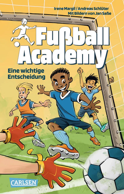 Buchcover von 'Fußball Academy 1: Eine wichtige Entscheidung' - Taschenbuch von Irene Margil
