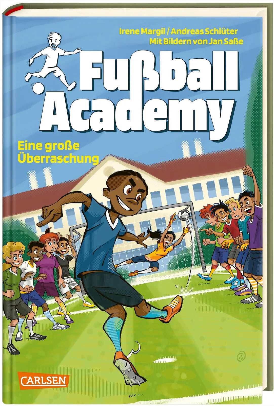 Buchcover von 'Fußball Academy 3: Eine große Überraschung' - Gebundene Ausgabe von Irene Margil