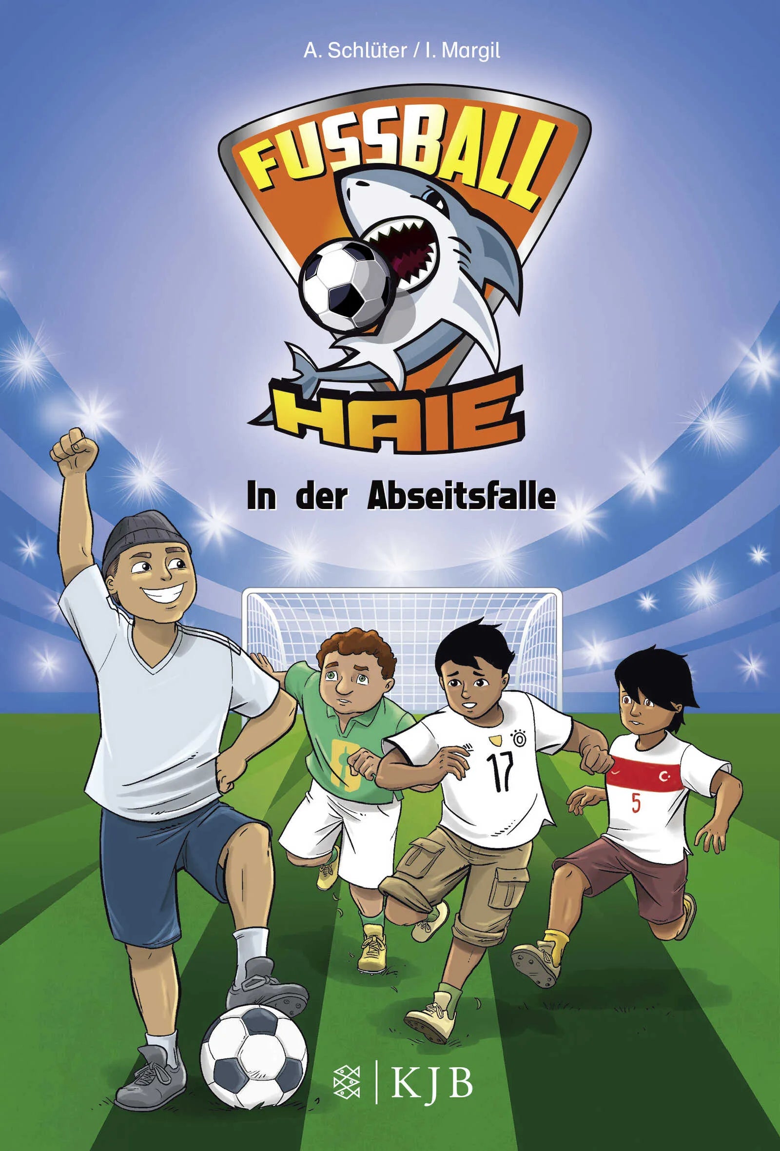 Buchcover von 'Fußball-Haie: In der Abseitsfalle' - Gebundene Ausgabe von Andreas Schlüter