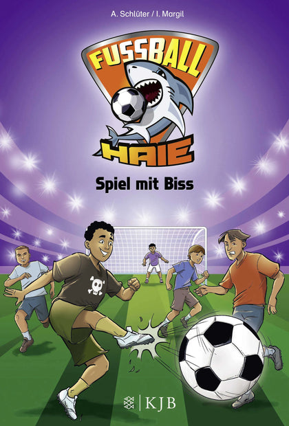 Buchcover von 'Fußball-Haie: Spiel mit Biss' - Gebundene Ausgabe von Andreas Schlüter