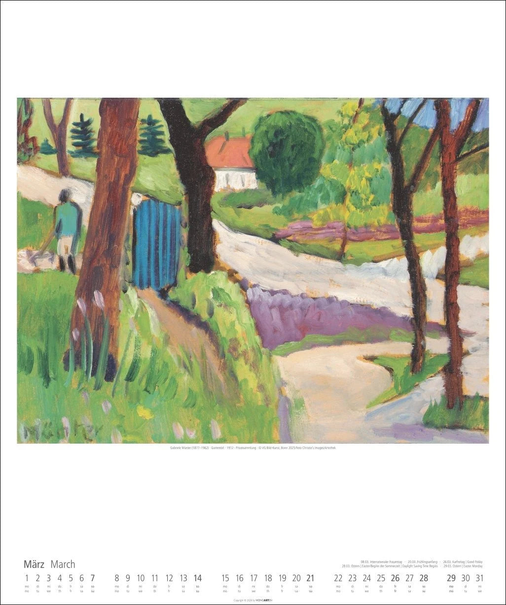 Gabriele Münter Kalender 2027 – Ansicht