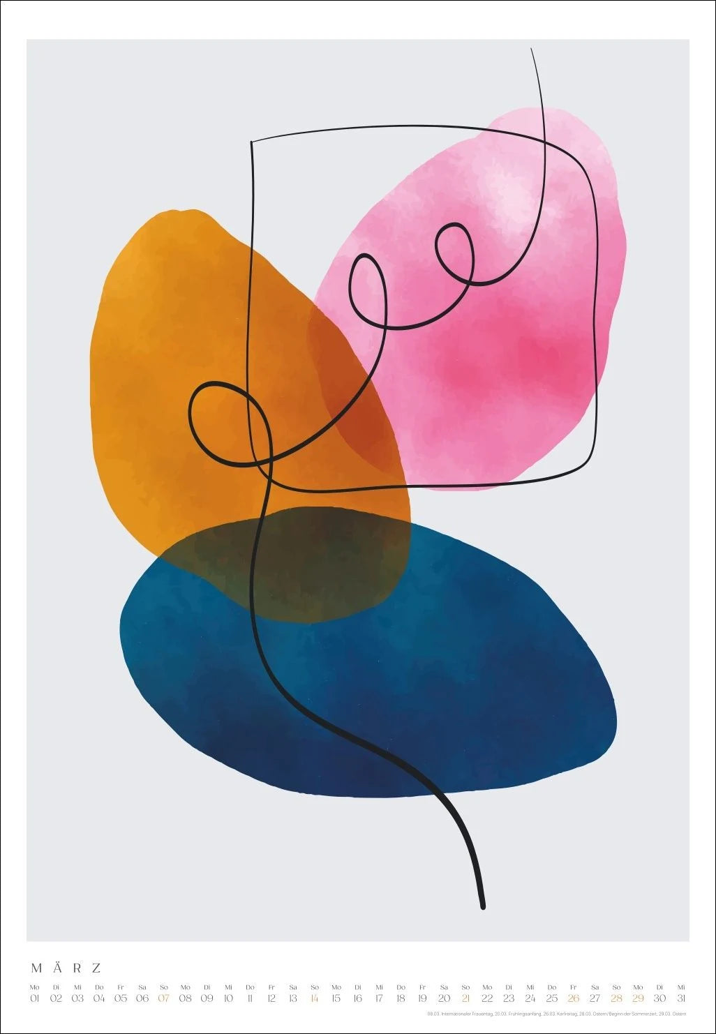 Gallery Wall Posterkalender 2027 – Ansicht