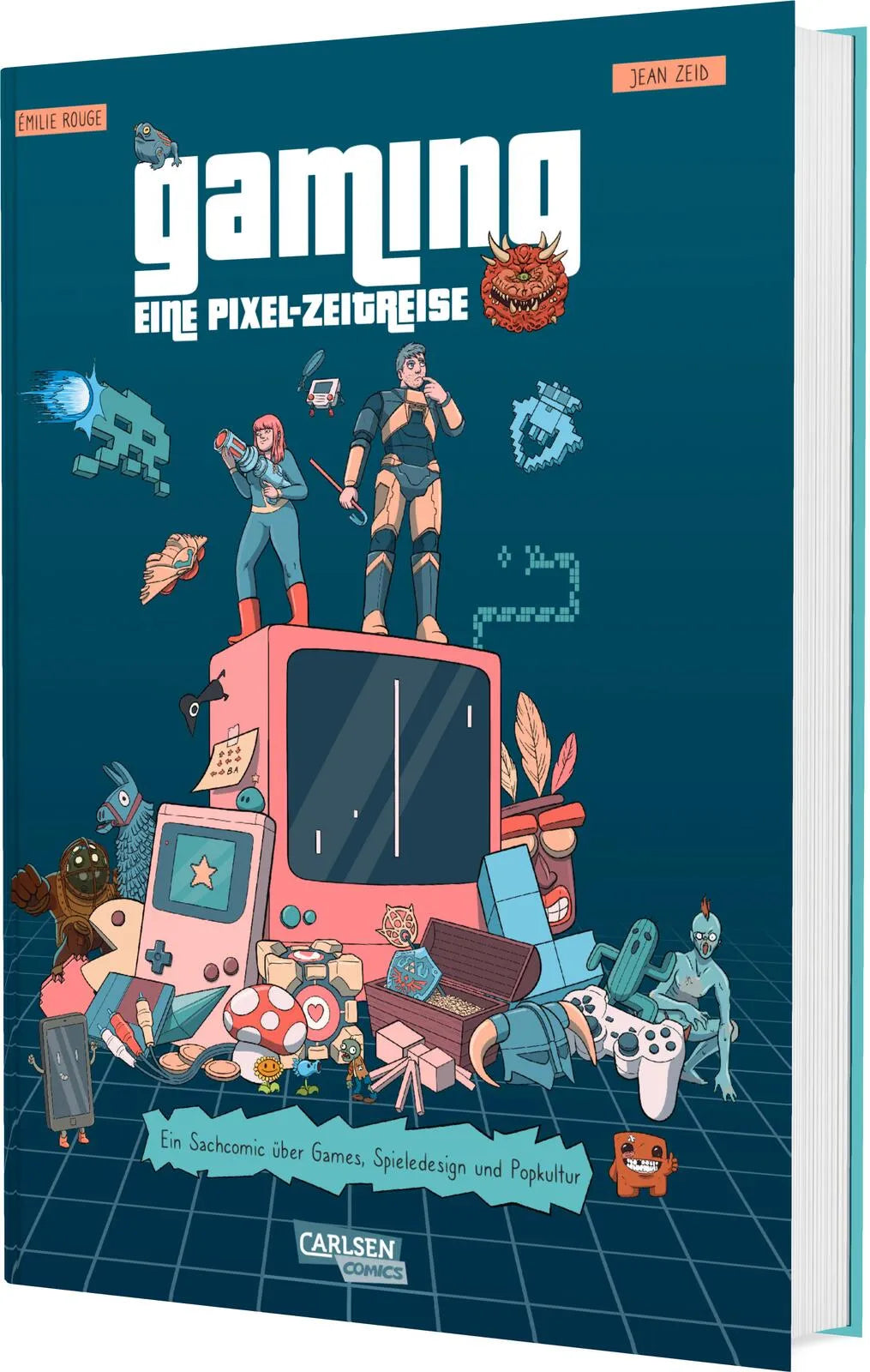 Buchcover von 'Gaming – Eine Pixel-Zeitreise' - Gebundene Ausgabe von Jean Zeid